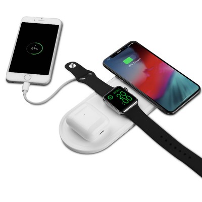 mobile phone wireless charging For Apple Charger Fast Charging Mobile Phone earbuds 3 In 1 Mobile Wireless Charger