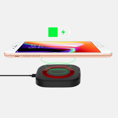 New products smart phone wireless charging fast charger 15W QC 3.0 square wireless charging